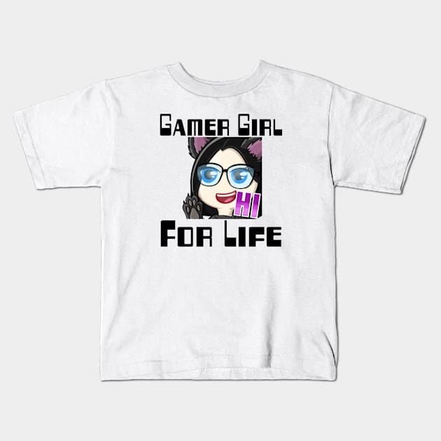 Gamer girl for life Kids T-Shirt by WolfGang mmxx